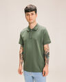 Polo Azul Fit Slim,VERDE
